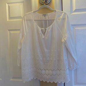 Madewell eyelet blouse
